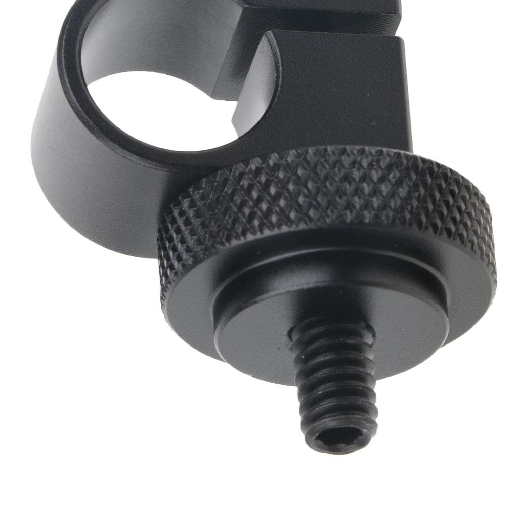 15mm Rail Single Rod Clamp 1/4 Screw for DSLR Camera Shoulder Rig System"