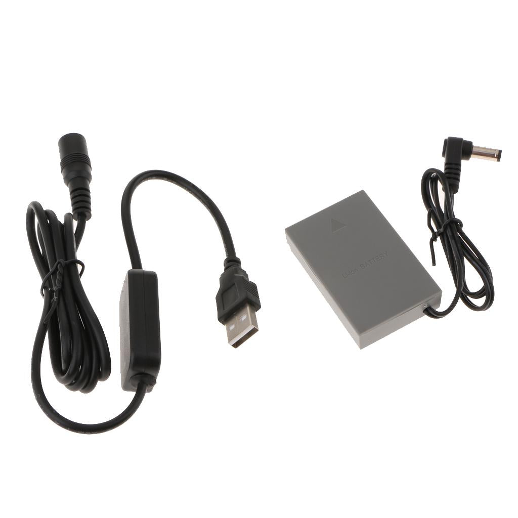 PS-BLS1 Battery Charger Kit DC Coupler & Power Cable for Olympus E-400 E-410