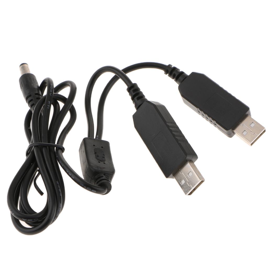 Dual USB Power Charger Cable PW20 for FW50 DR-E6 LPE6 DR-400 Dummy Battery