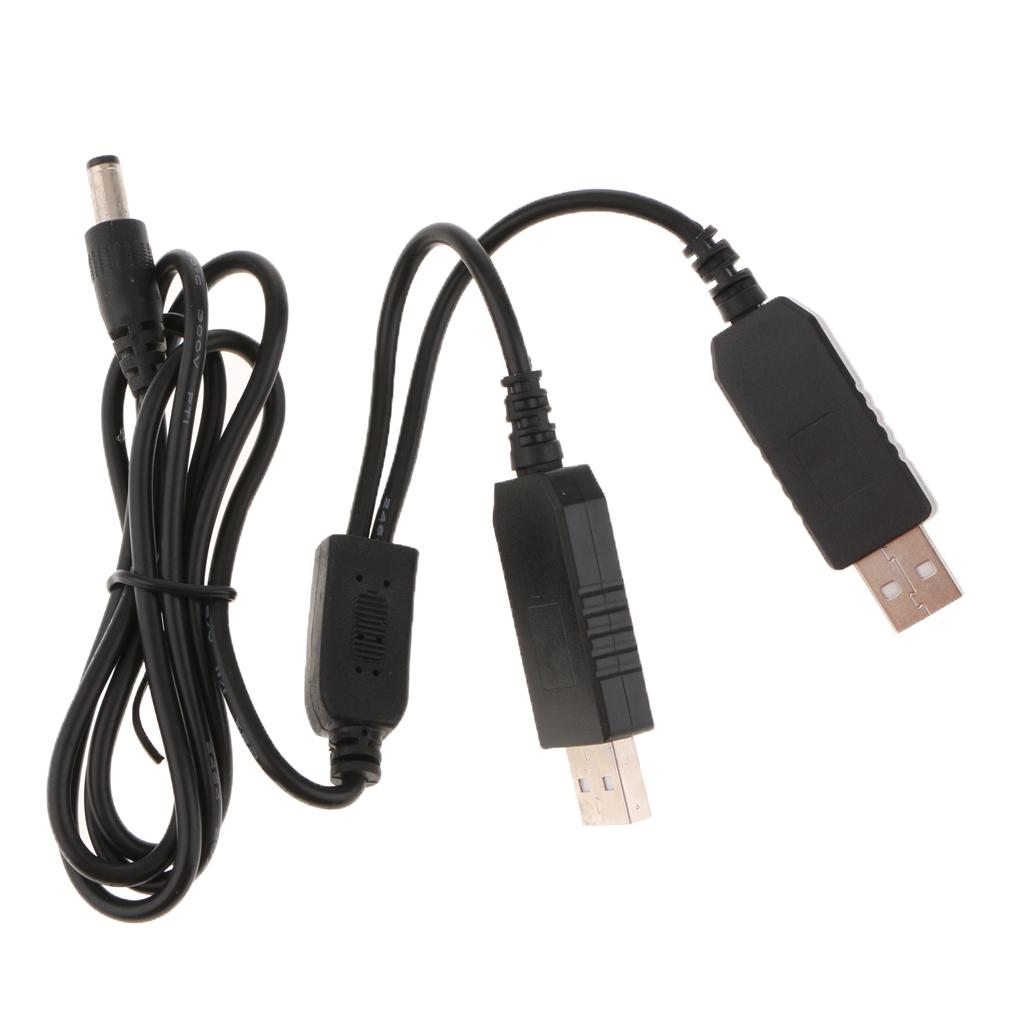 Dual USB Power Charger Cable PW20 for FW50 DR-E6 LPE6 DR-400 Dummy Battery