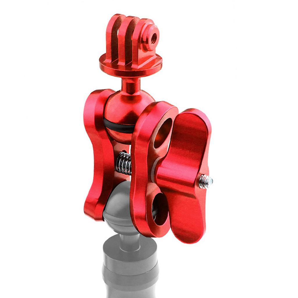 Aluminum Alloy Diving Ball Clamp Mount Bracket Joint Arm for Hero-Red