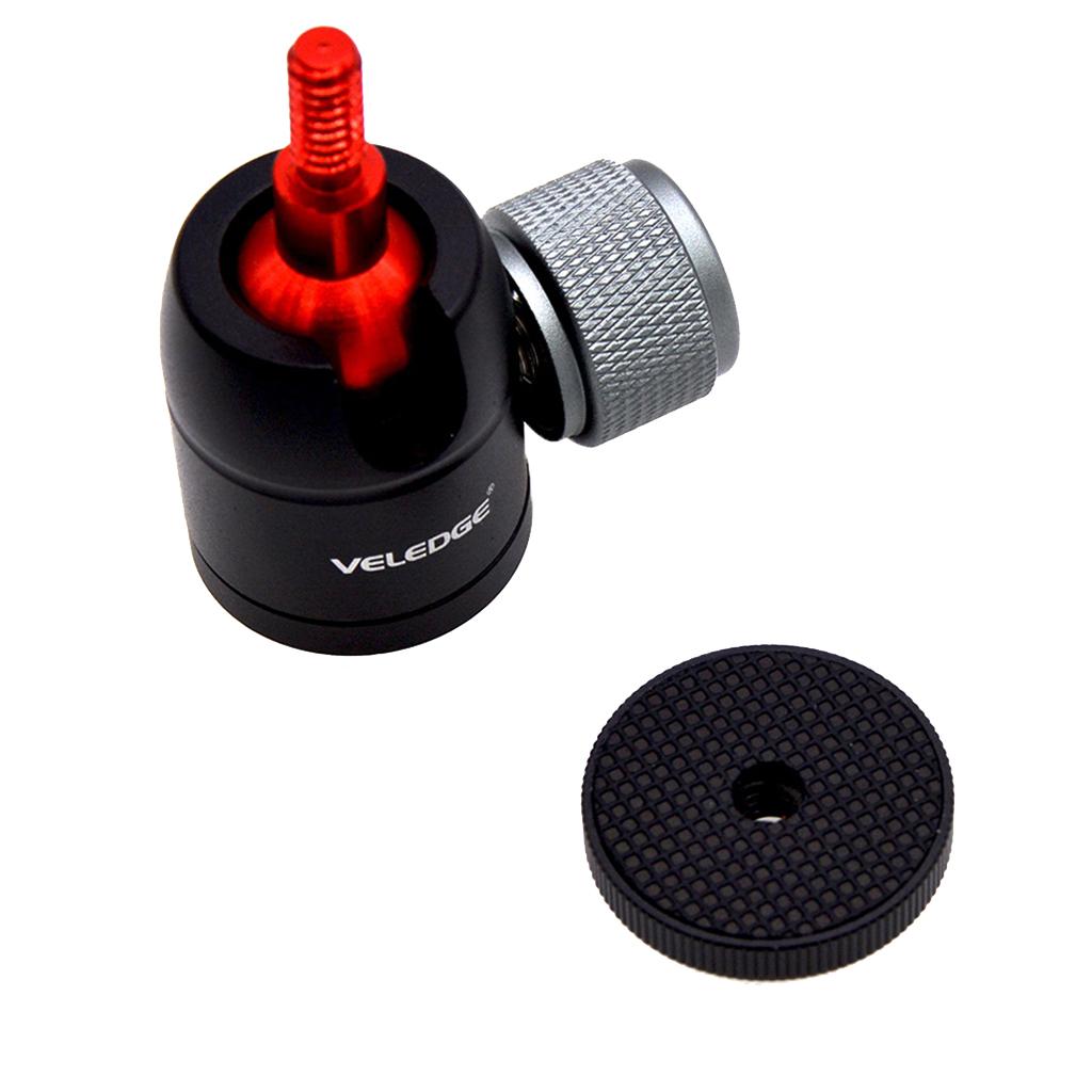 VELEDGE VD-M0 360 Degree 1/4 Screw Mini Ball Head Mount for Digital Cameras"
