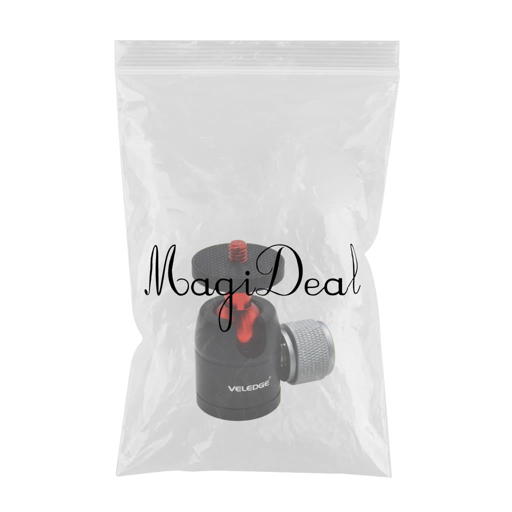 VELEDGE VD-M0 360 Degree 1/4 Screw Mini Ball Head Mount for Digital Cameras"