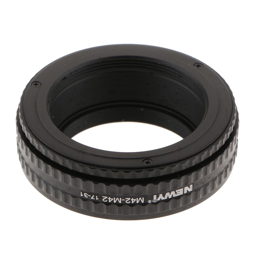 M42 to M42 Adjustable Focusing Helicoid 17-31mm Macro Extension Tube Black