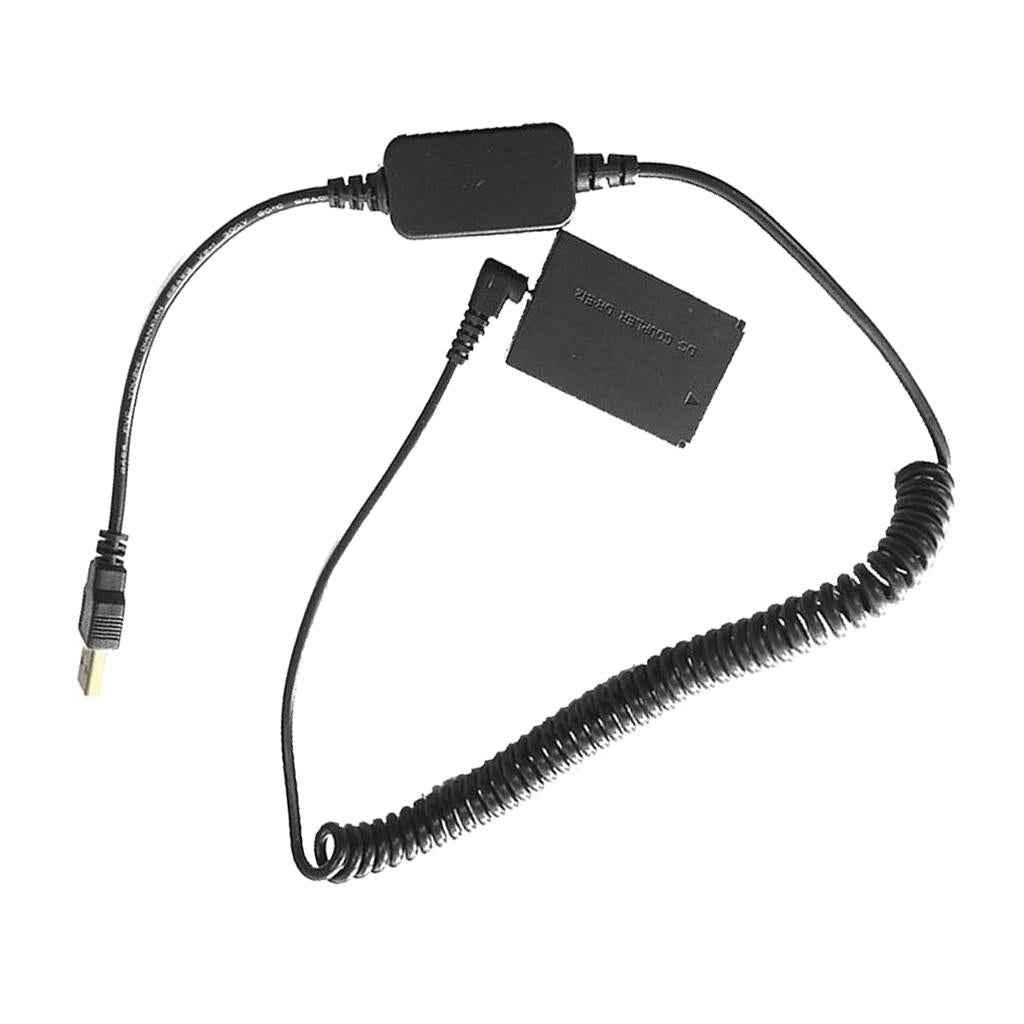 LP-E12 Dummy Battery DR-E12 DC Coupler with D-Tap Cable for Canon EOS M M2 M10