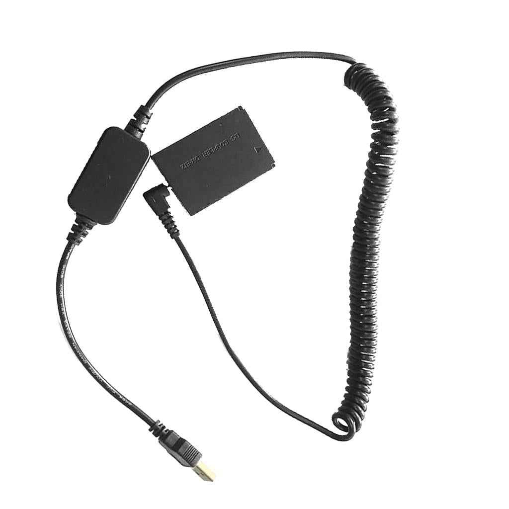 LP-E12 Dummy Battery DR-E12 DC Coupler with D-Tap Cable for Canon EOS M M2 M10