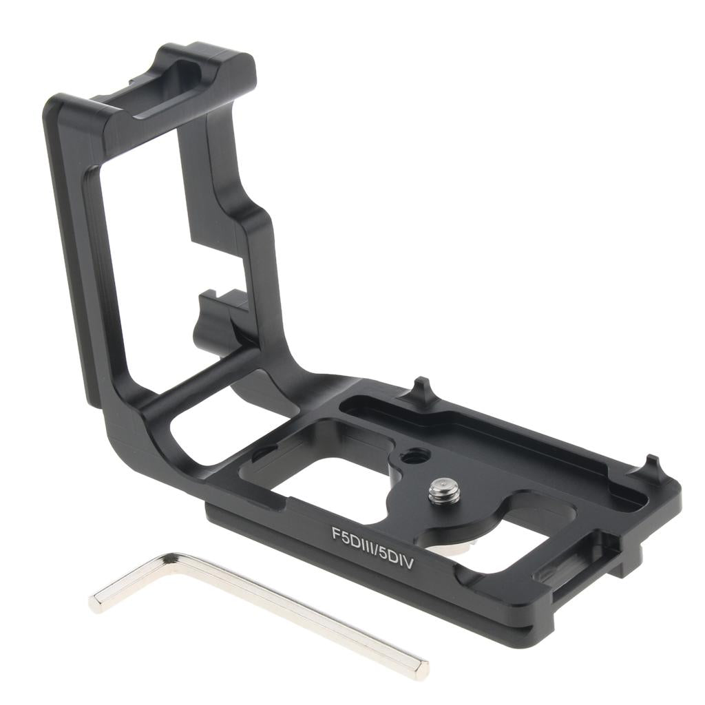 Vertical Plate L-Shaped Bracket Hand Grip with 1/4 Screw for 5D3 5D4"
