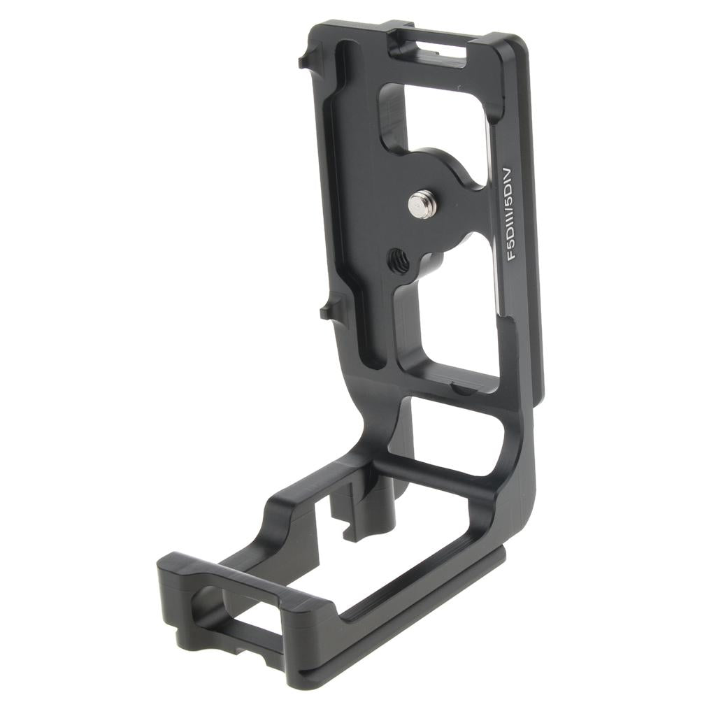 Vertical Plate L-Shaped Bracket Hand Grip with 1/4 Screw for 5D3 5D4"