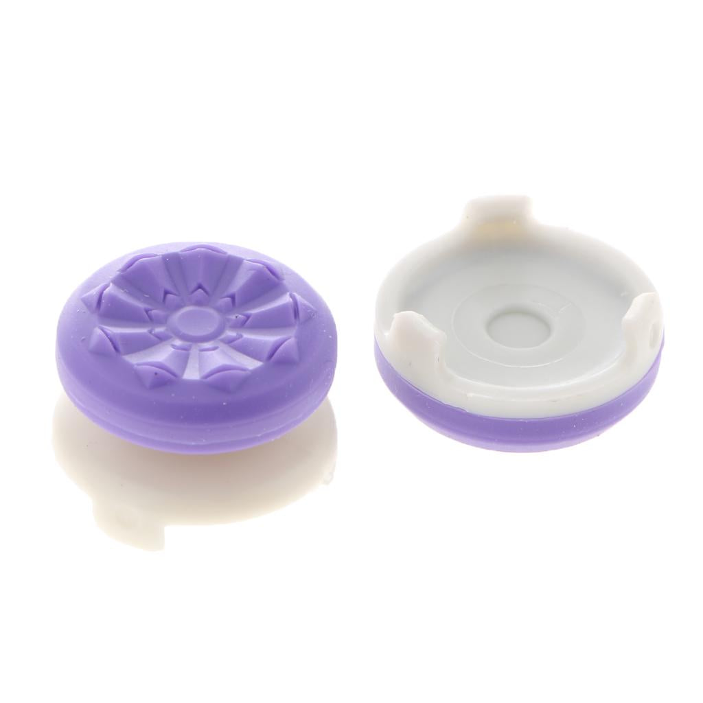2Pcs Thumb Grips Protector Cap Cover For Playstation 4 PS4 Controller Purple