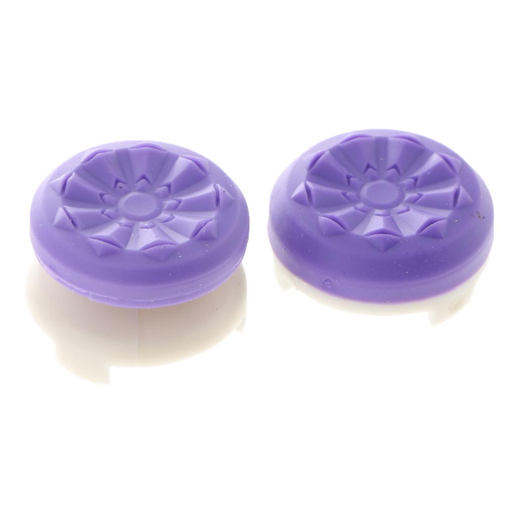 2Pcs Thumb Grips Protector Cap Cover For Playstation 4 PS4 Controller Purple