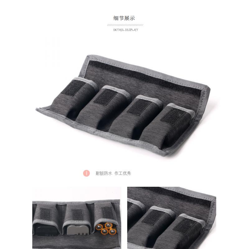 DSLR Battery Case Holder Pouch Storage Bag ( 4 Pocket ) for AA/AAA Battery