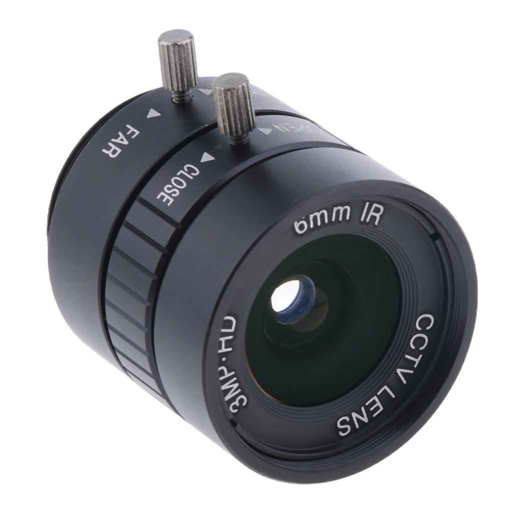 6mm HD 3MP F1.2 Fixed Focus CS Mount Lens for 1/2" CCD CCTV Security Camera