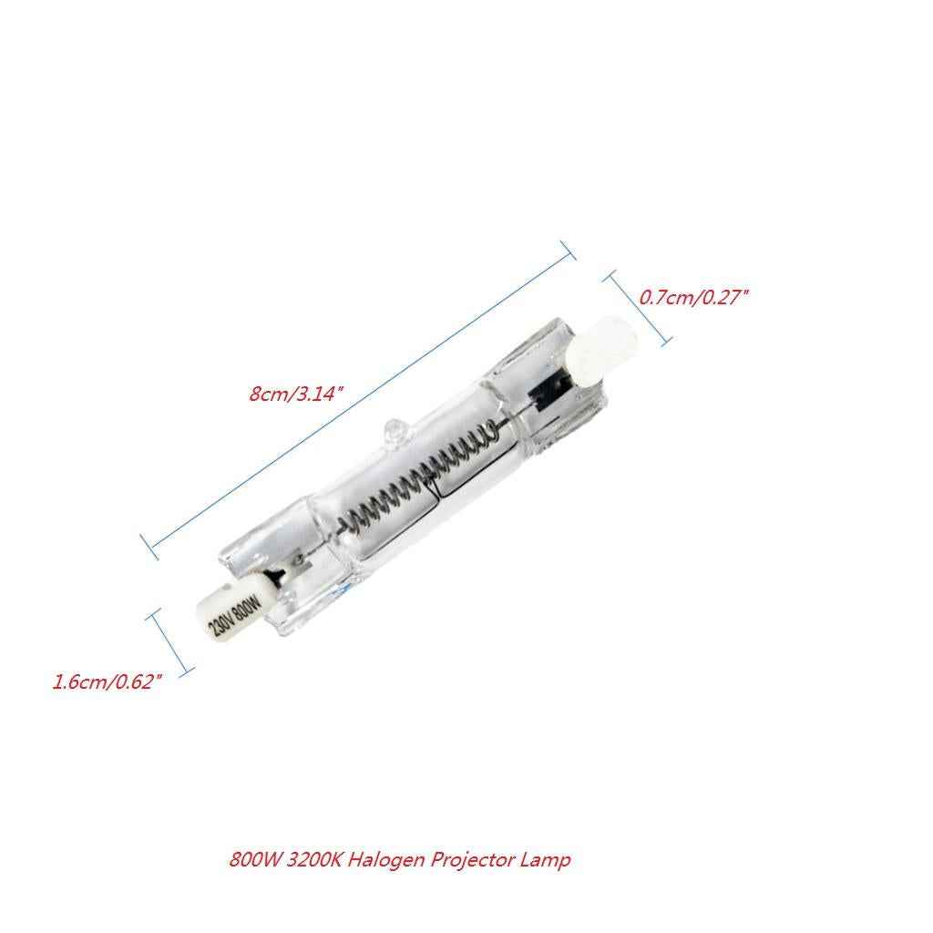 800W 3200K Halogen Projector Lamp Projection Bulb for Photography Studio