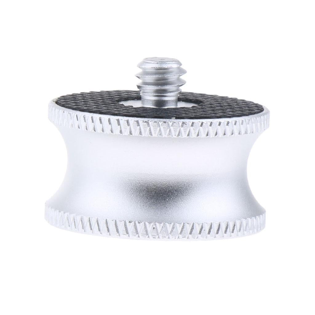 1/4 Male to 3/8" Female Adapter Converter for Tripod Monopod Camera Silver"