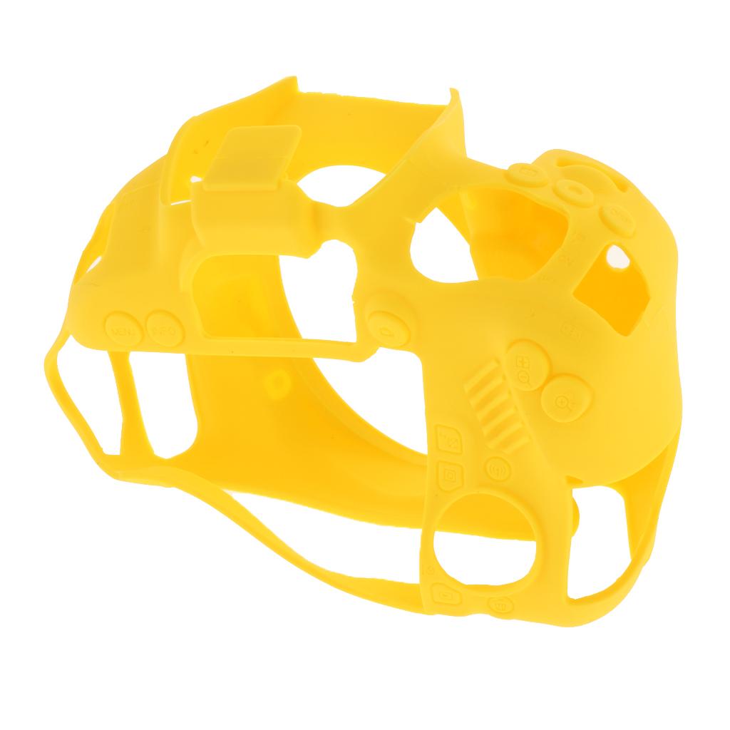 Soft Silicone Camera Protective Case for 800D Camera Yellow