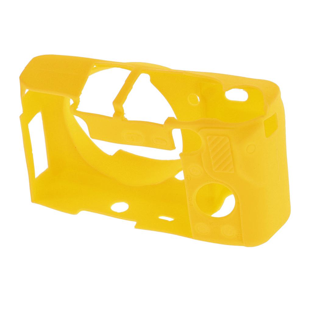 Silicone Camera Case Full Body Protective Cover for Sony A6000 Yellow