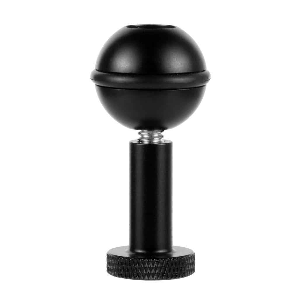 Aluminum 1 Inch Ball Head Diving Photography Bracket 1/4" Screw for Gopro
