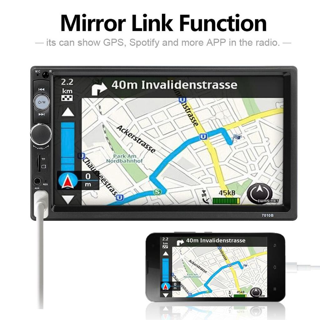 7'' Car HD Digital Touch Screen Bluetooth Multimedia Player 8 Cameras