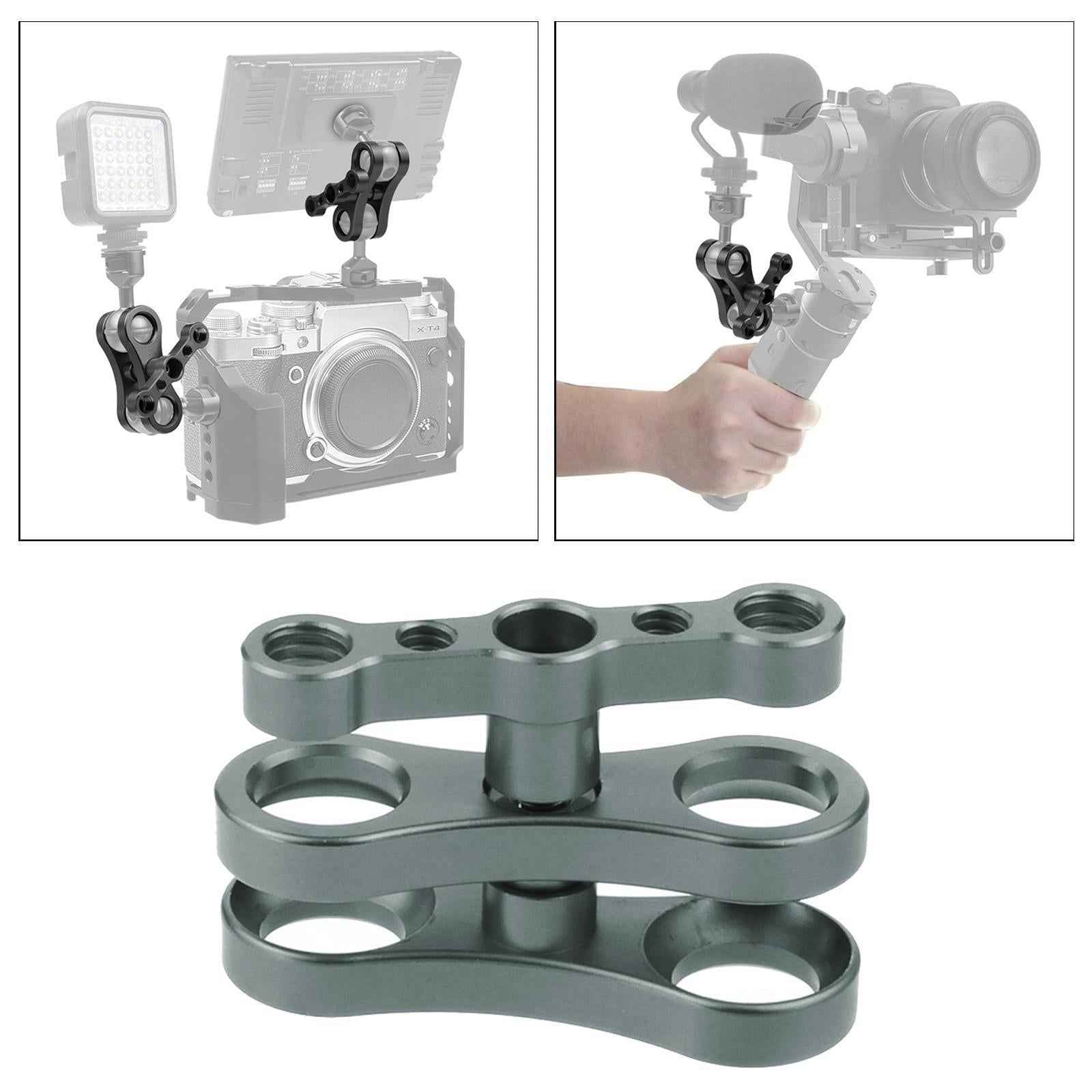 Aluminum Standard 1" Ball Clamp for Underwater Diving Light Arm System gray