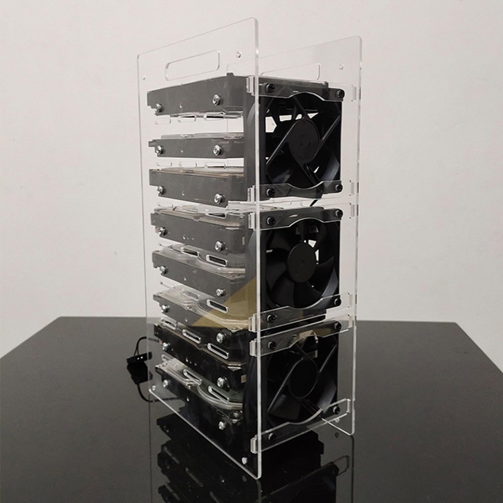 DIY 3.5inch Acrylic Hard Drive Bracket Accessories for HDD Solid 10 Floor