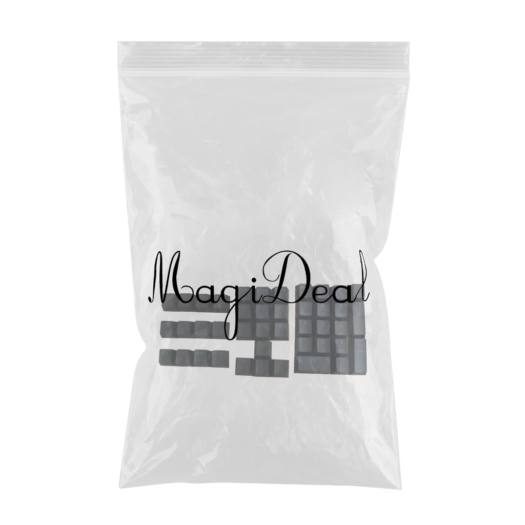 DIY PBT Key Caps Cover Kit for Cherry Mechanical Keyboard 42 Keycaps Black