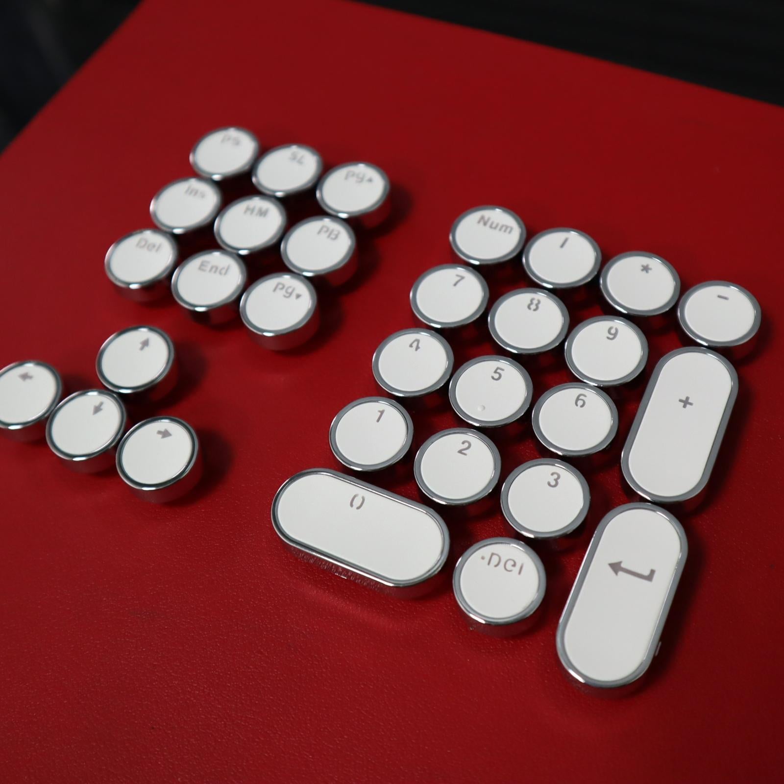 DIY PBT Key Caps Cover Kit for Cherry Mechanical Keyboard 30 Keycaps White