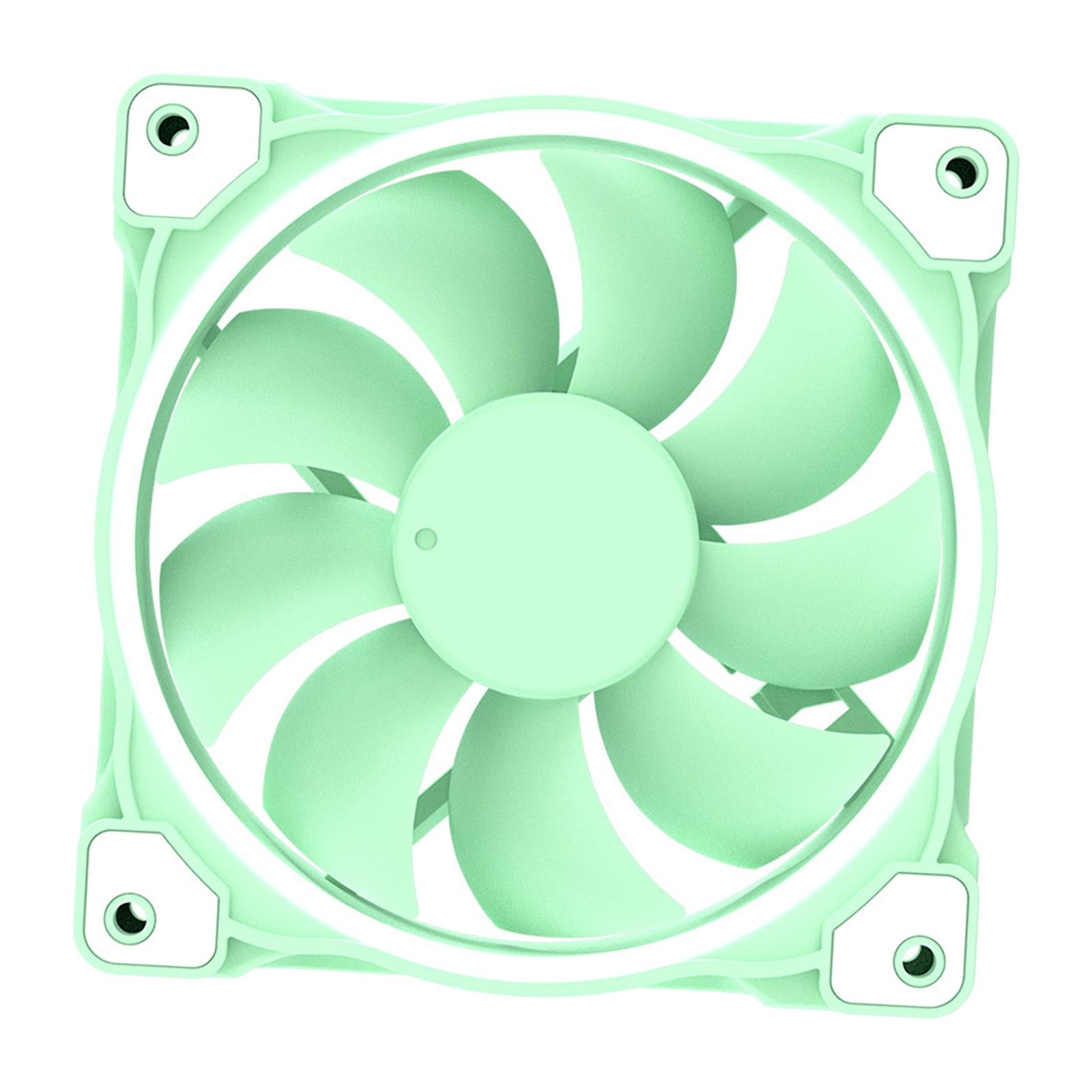 Case Fan PWM Case Fan 5V 3 PIN Motherboard Sync Computer Case Cooling Green