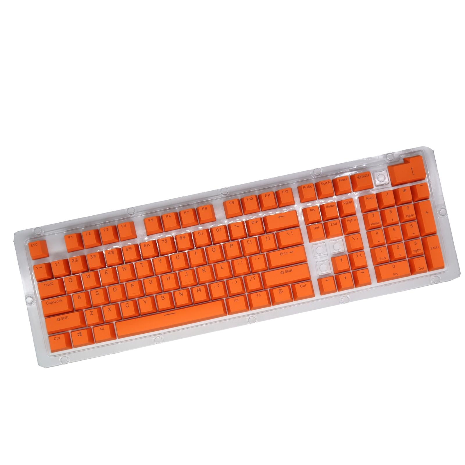 DIY PBT 104 Keys Keycaps for 61 64 72 98 Gaming Mechanical Keyboard Orange