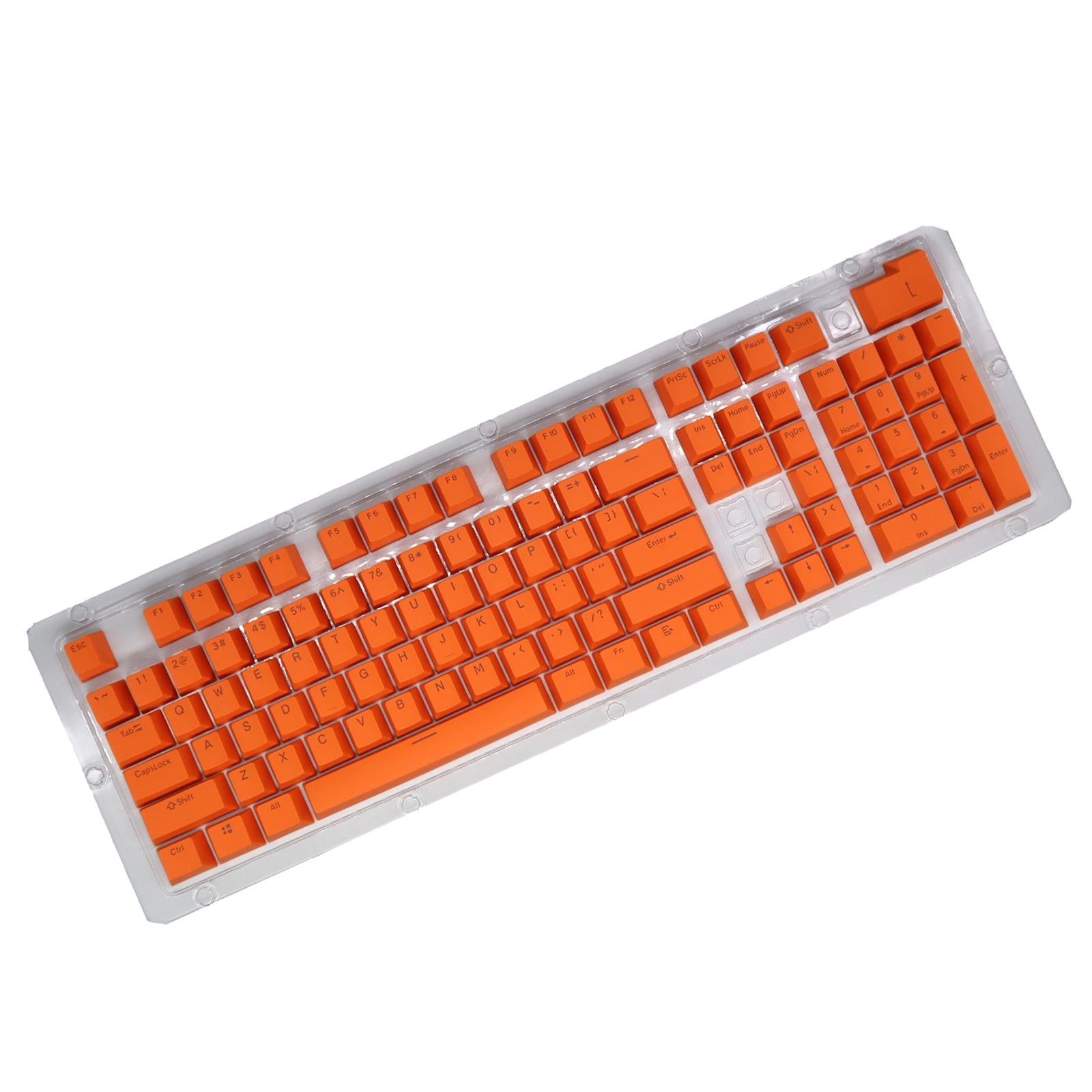 DIY PBT 104 Keys Keycaps for 61 64 72 98 Gaming Mechanical Keyboard Orange