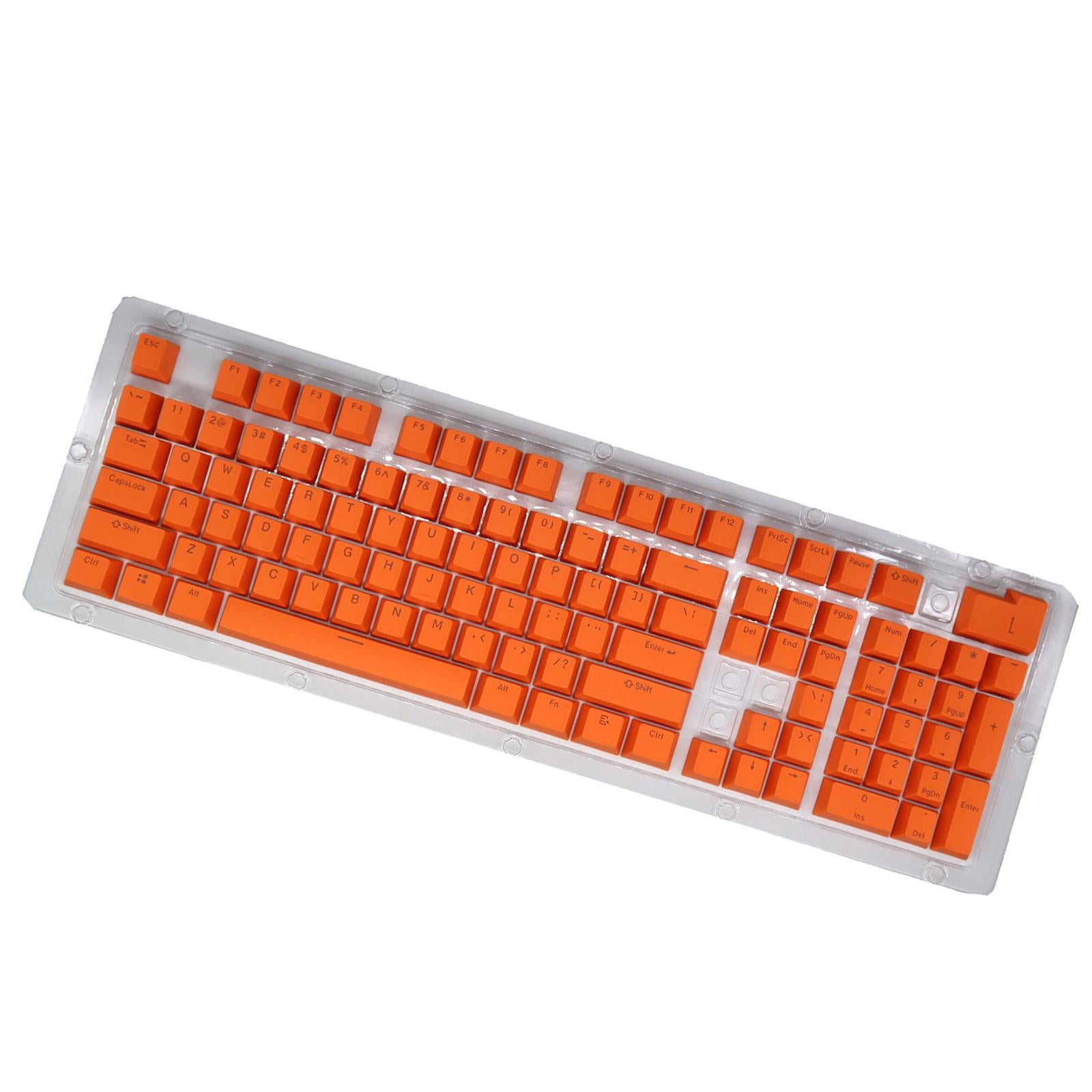 DIY PBT 104 Keys Keycaps for 61 64 72 98 Gaming Mechanical Keyboard Orange