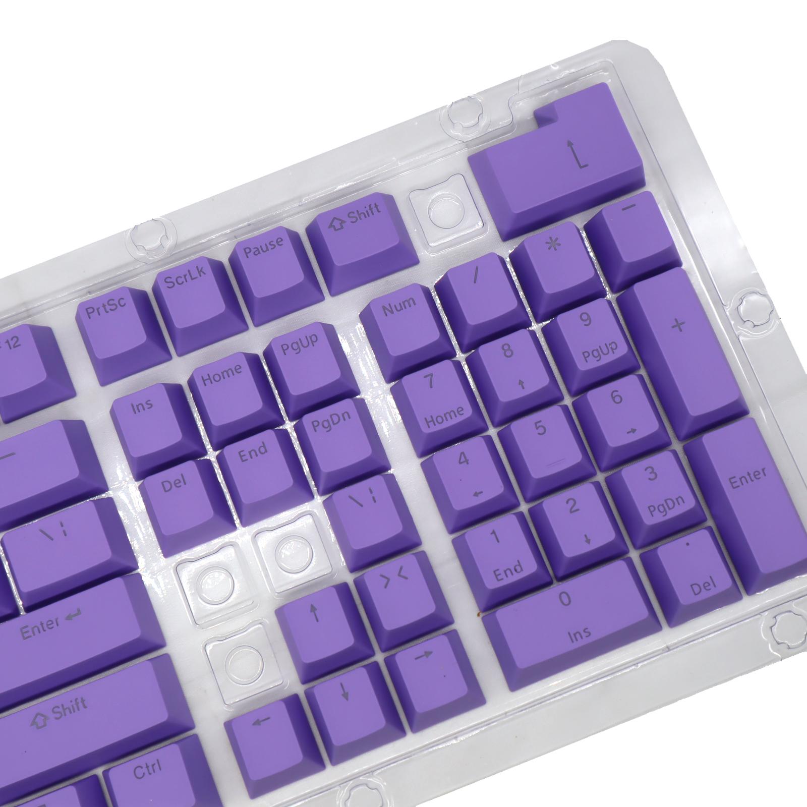 DIY PBT 104 Keys Keycaps for 61 64 72 98 Gaming Mechanical Keyboard Purple