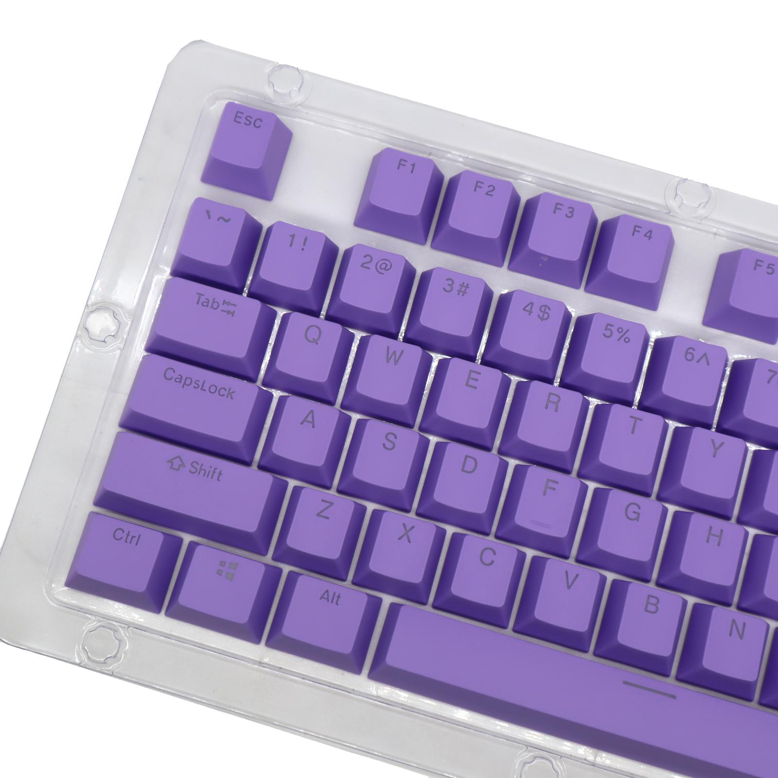 DIY PBT 104 Keys Keycaps for 61 64 72 98 Gaming Mechanical Keyboard Purple