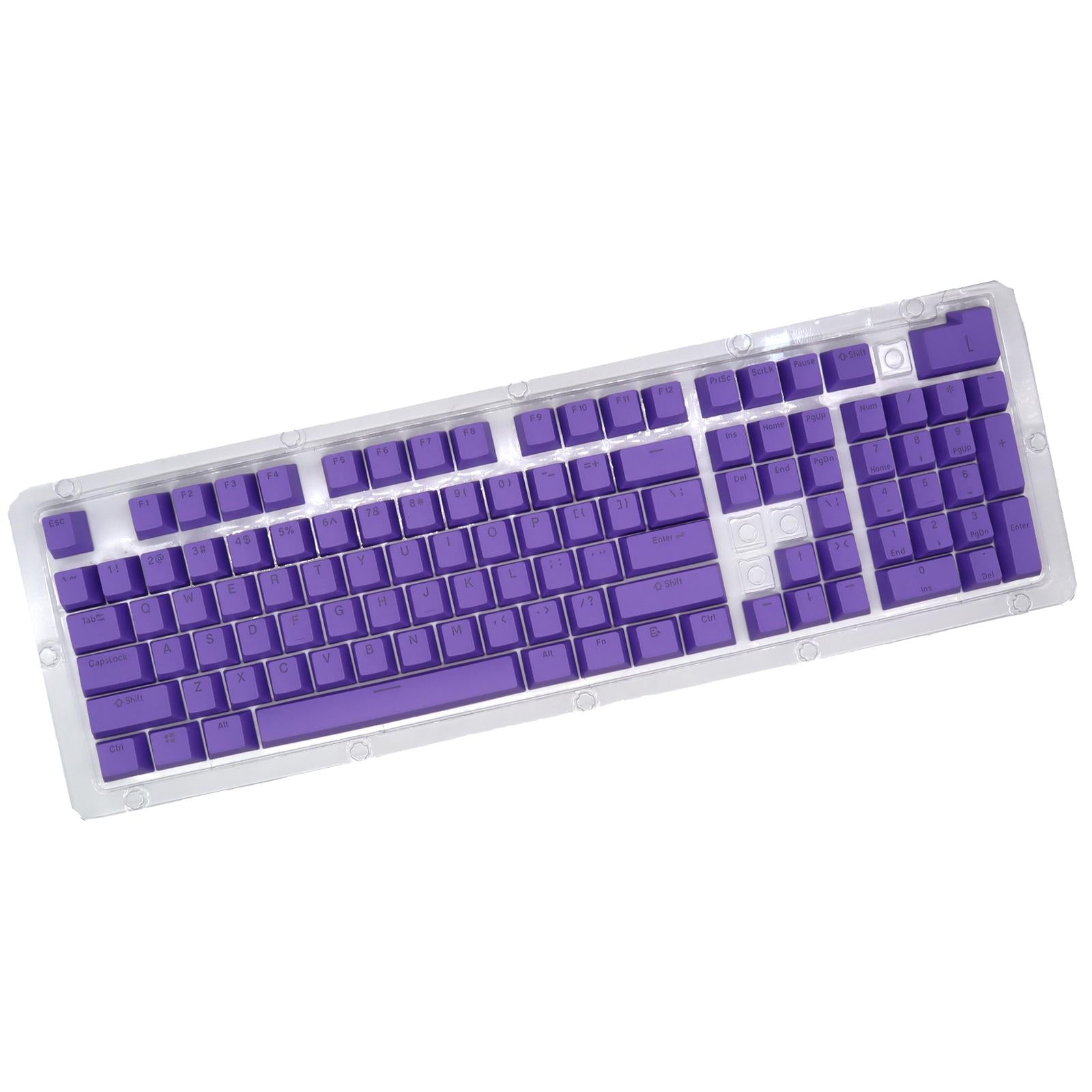 DIY PBT 104 Keys Keycaps for 61 64 72 98 Gaming Mechanical Keyboard Purple