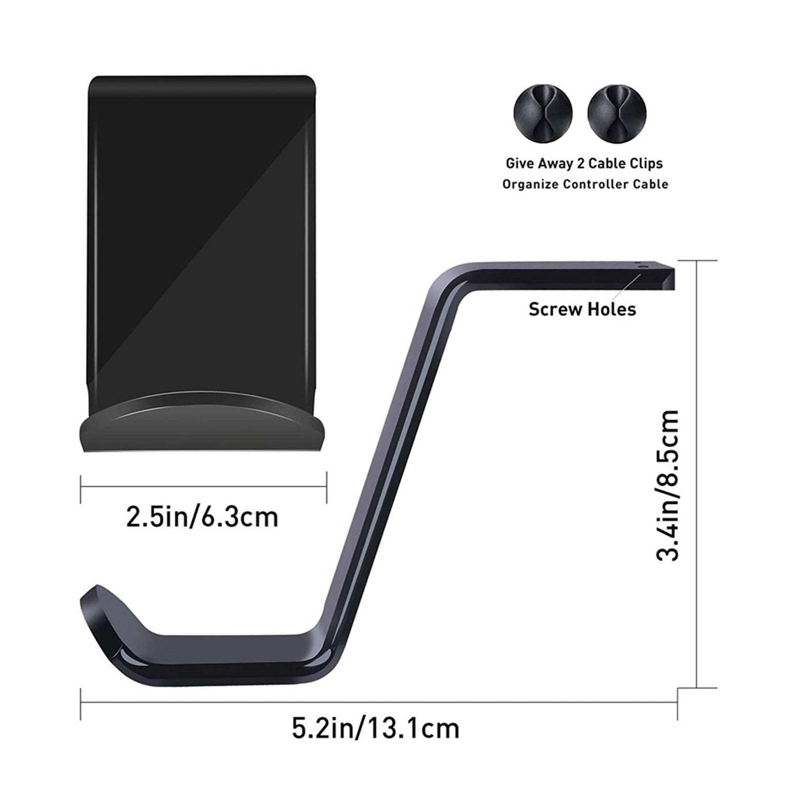 Acrylic 2 Pcs Controller Bracket Gamepad Holder for ONE PS4 PS5 Holder Black 2 Pcs