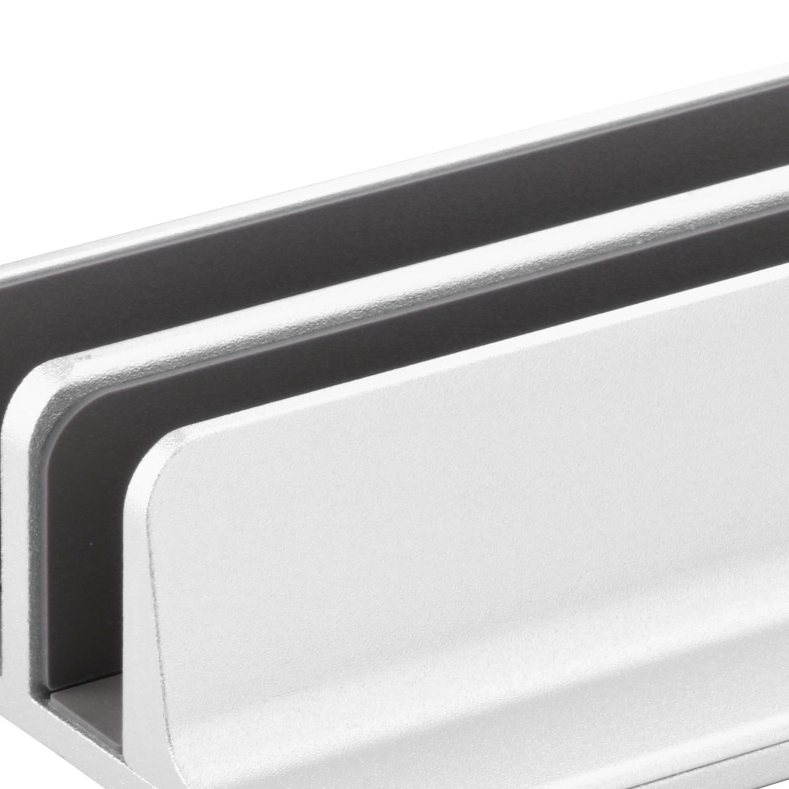 Adjustable Vertical Laptop Stand 2 Slots Desktop Accessories Well-Organized Silver