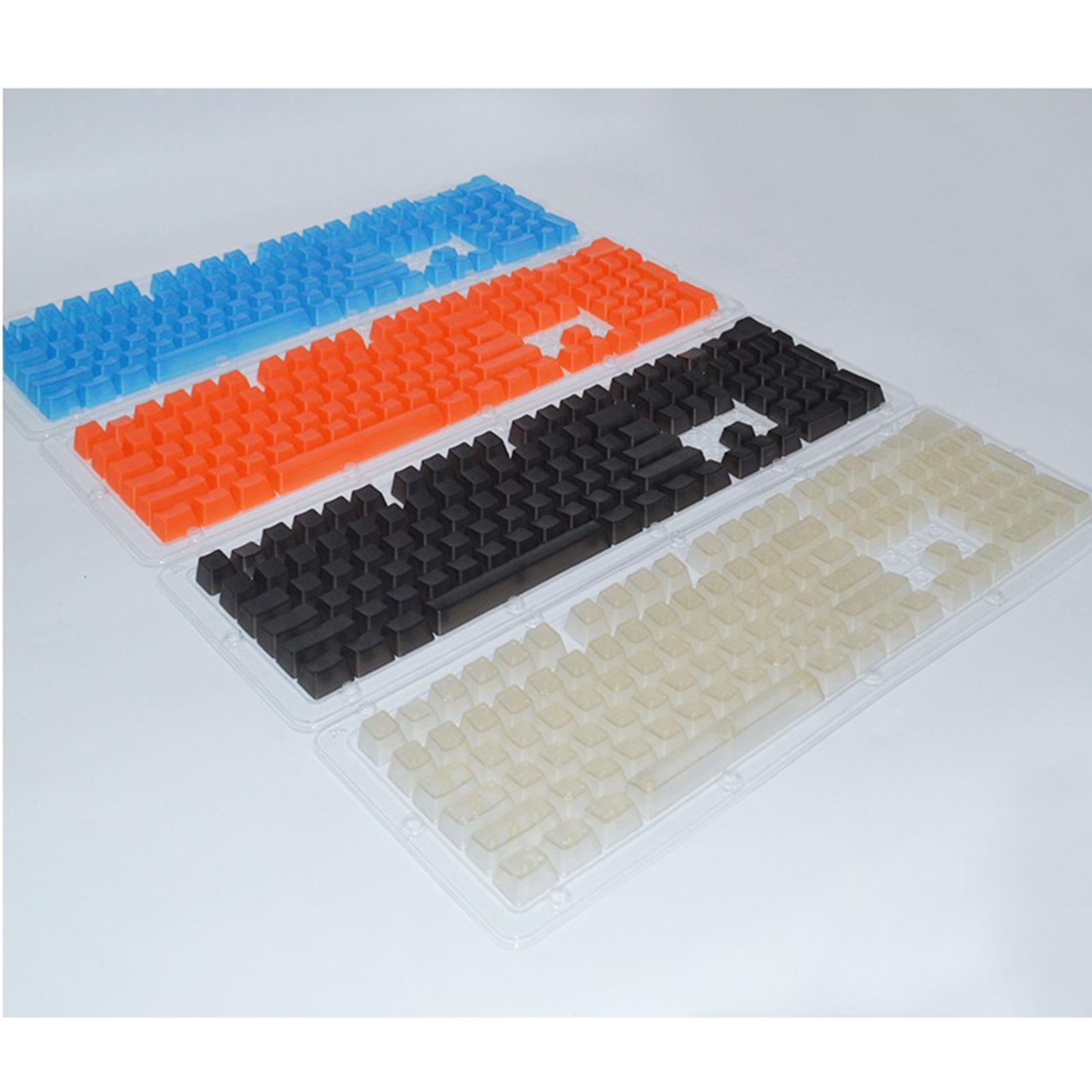 DIY Transparent Keycaps ABS Matte Treatment RGB for CHERRY MX/Clone Switches Fully Transparent