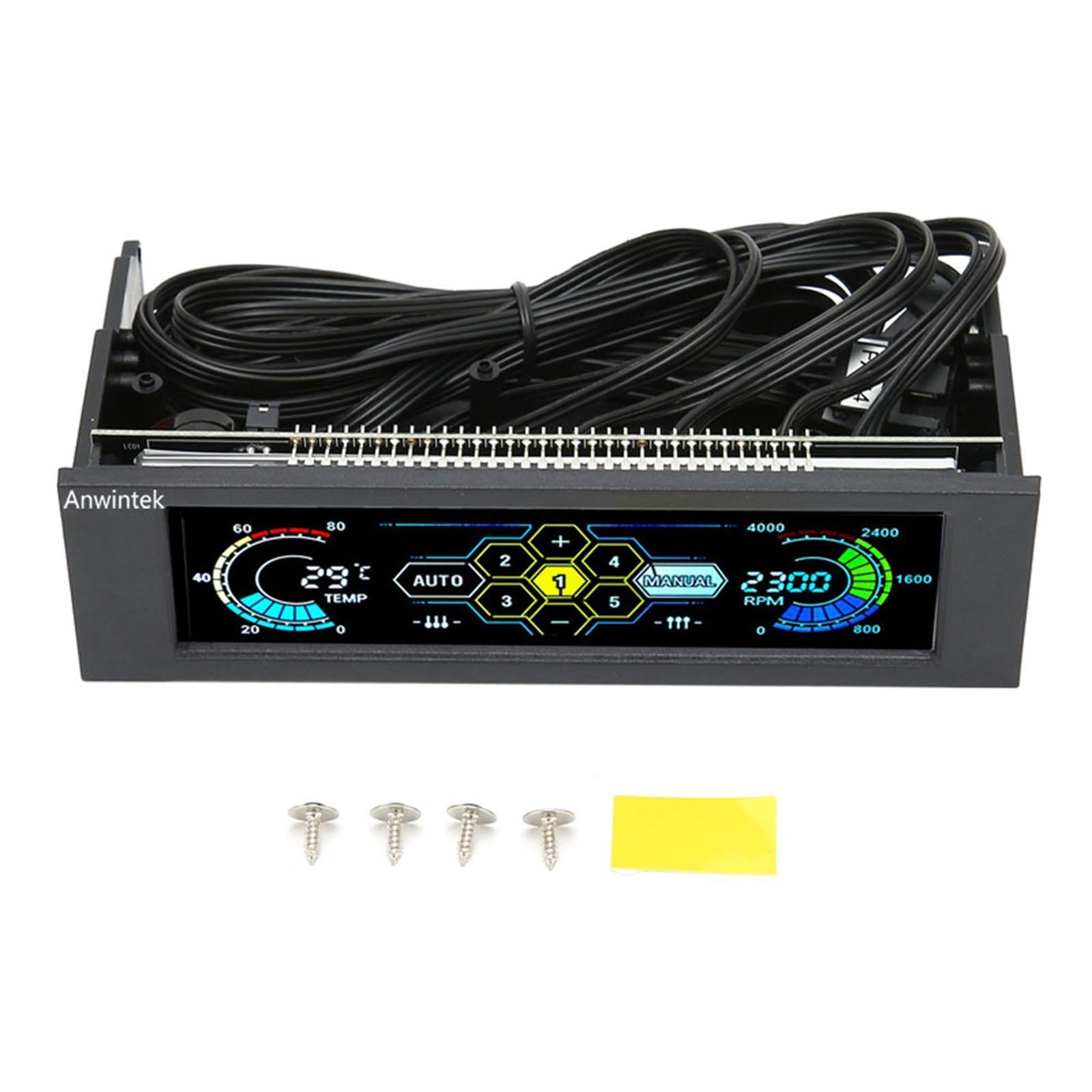 Computer Thermostat Display Touch Screen 5.25 inch CPU for Computer Case Men