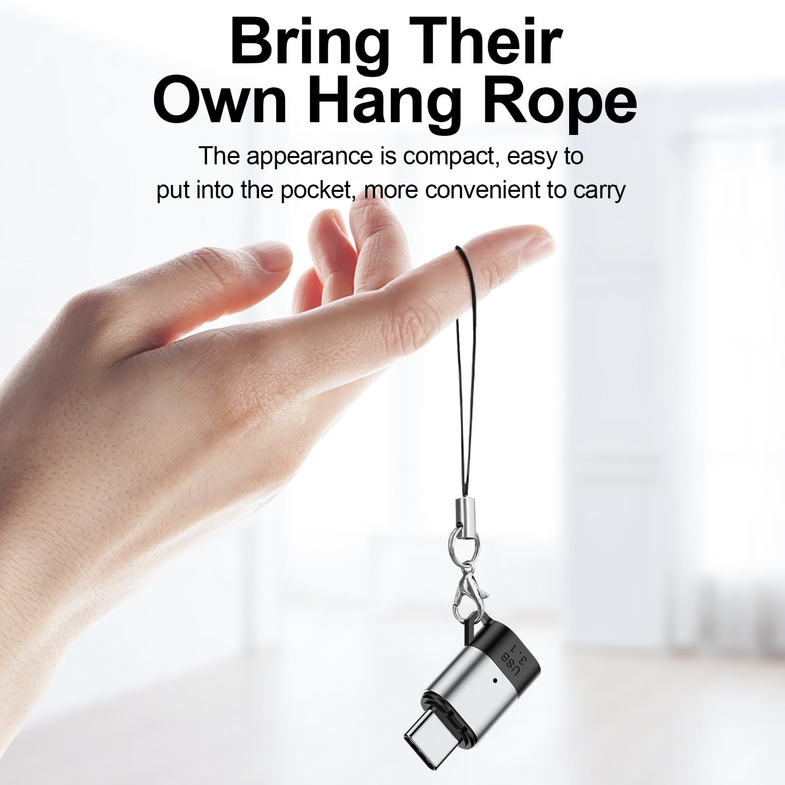 Charging Adapter Wide Use for Phone Straight magnetic hole light