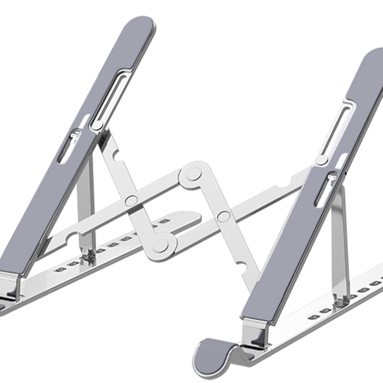 Aluminum Laptop Stands Notebook Computer Holder for Desk Full Silicone Pad