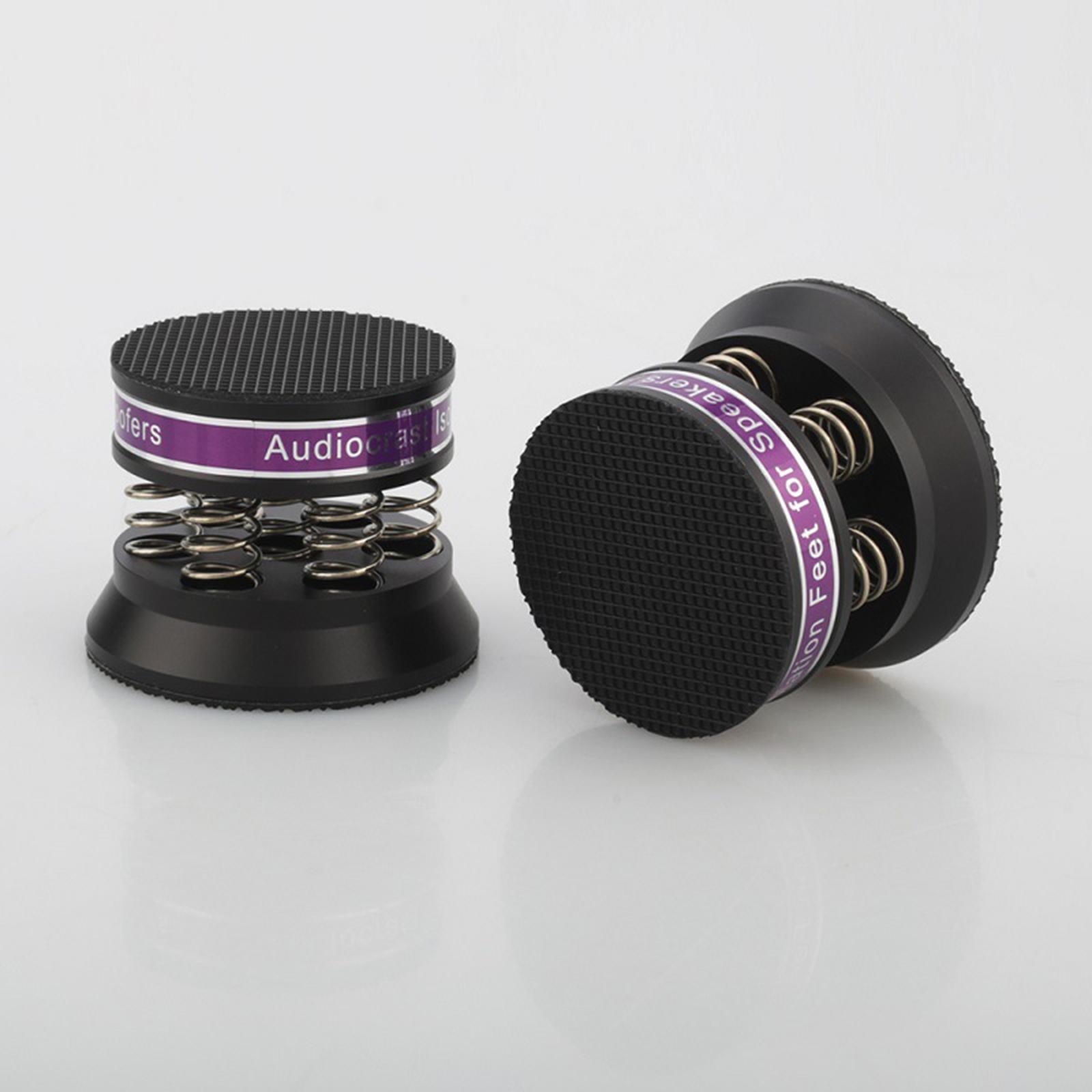 Aluminum HiFi Audio Stand Feet Adjustable Speaker Record Player Black 1Pc