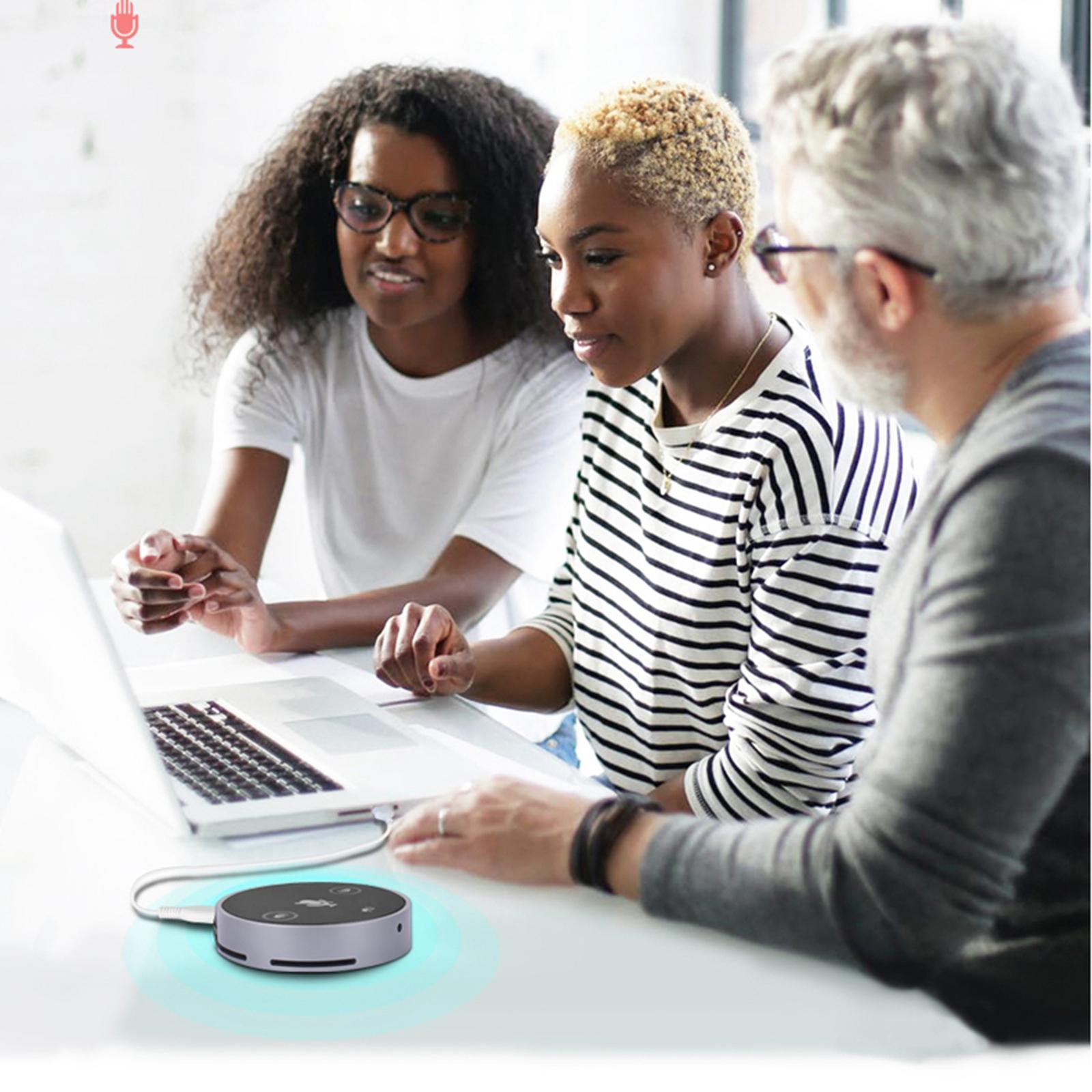 Conference USB Microphone Bluetooth Mute Function for Online Meeting PC