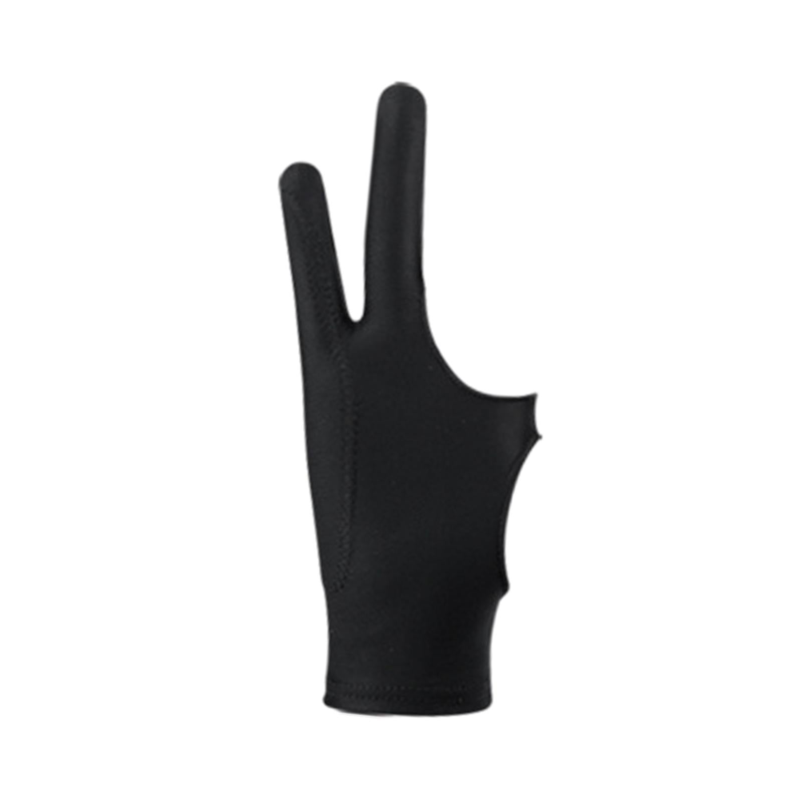 2xArtist Drawing Glove Elastic for Tracing Board Pencil Sketching Painting Two Finger M