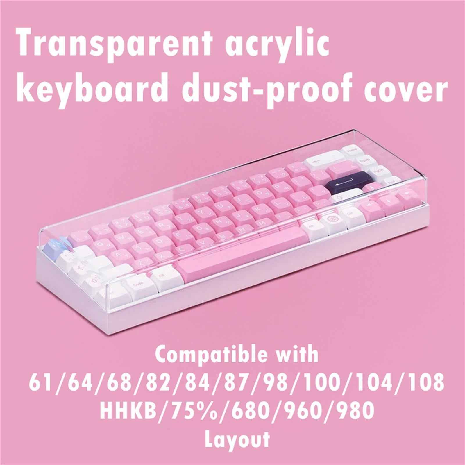 Acrylic Keyboard Dust Cover Protective Transparent Protector for Home Office