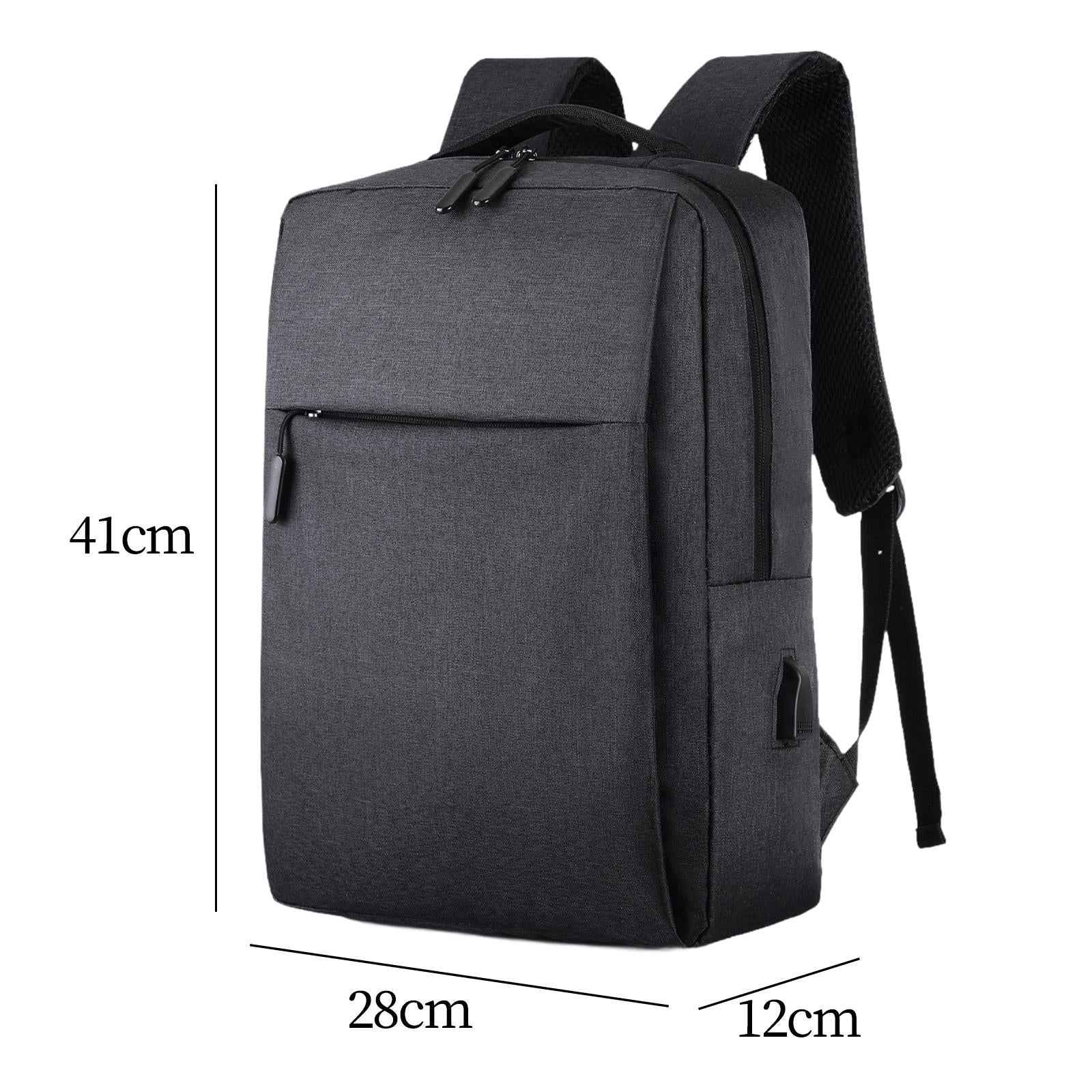 Laptop Backpack with USB Charging Port Rucksack for College Travel Women Men