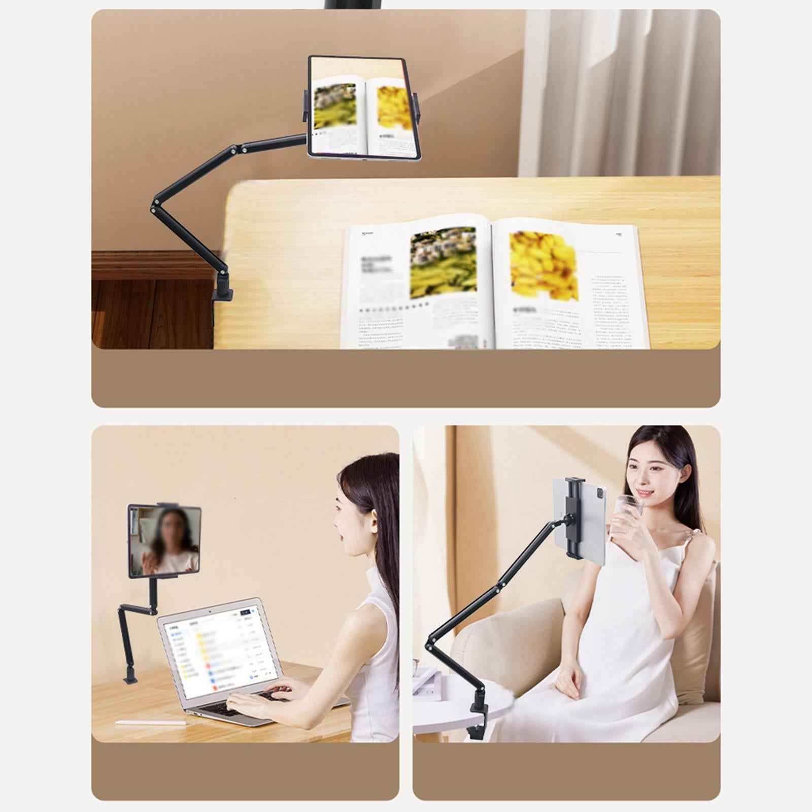 Laptop Tablet Holder Foldable for Radio Studio, Podcast, Gaming Video Gaming