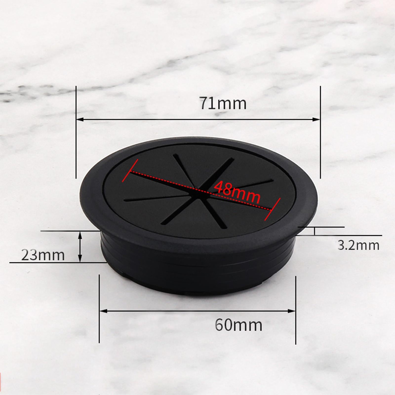 Desk Cord Grommets Wire Cable Hole Cover Wire Hider for Office PC Desk Cable Hole Diameter 60 mm