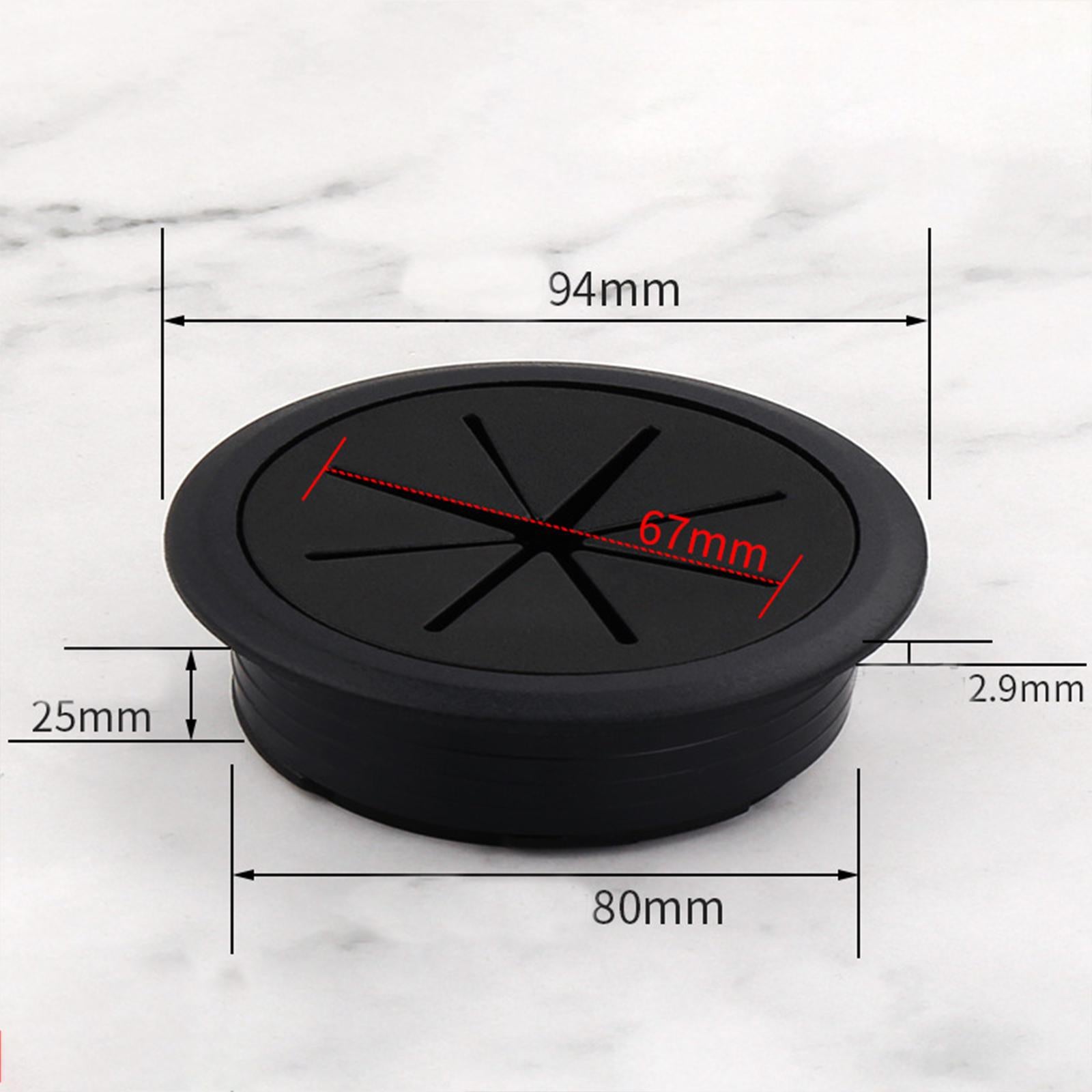 Desk Cord Grommets Wire Cable Hole Cover Wire Hider for Office PC Desk Cable Hole Diameter 80 mm