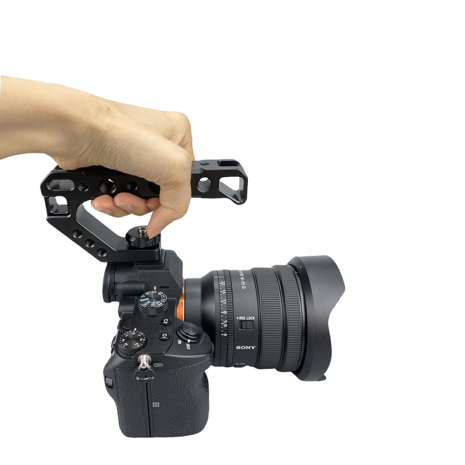 DSLR Camera Top Handle Video Stabilizing Rig Easy to Install Camera Handgrip