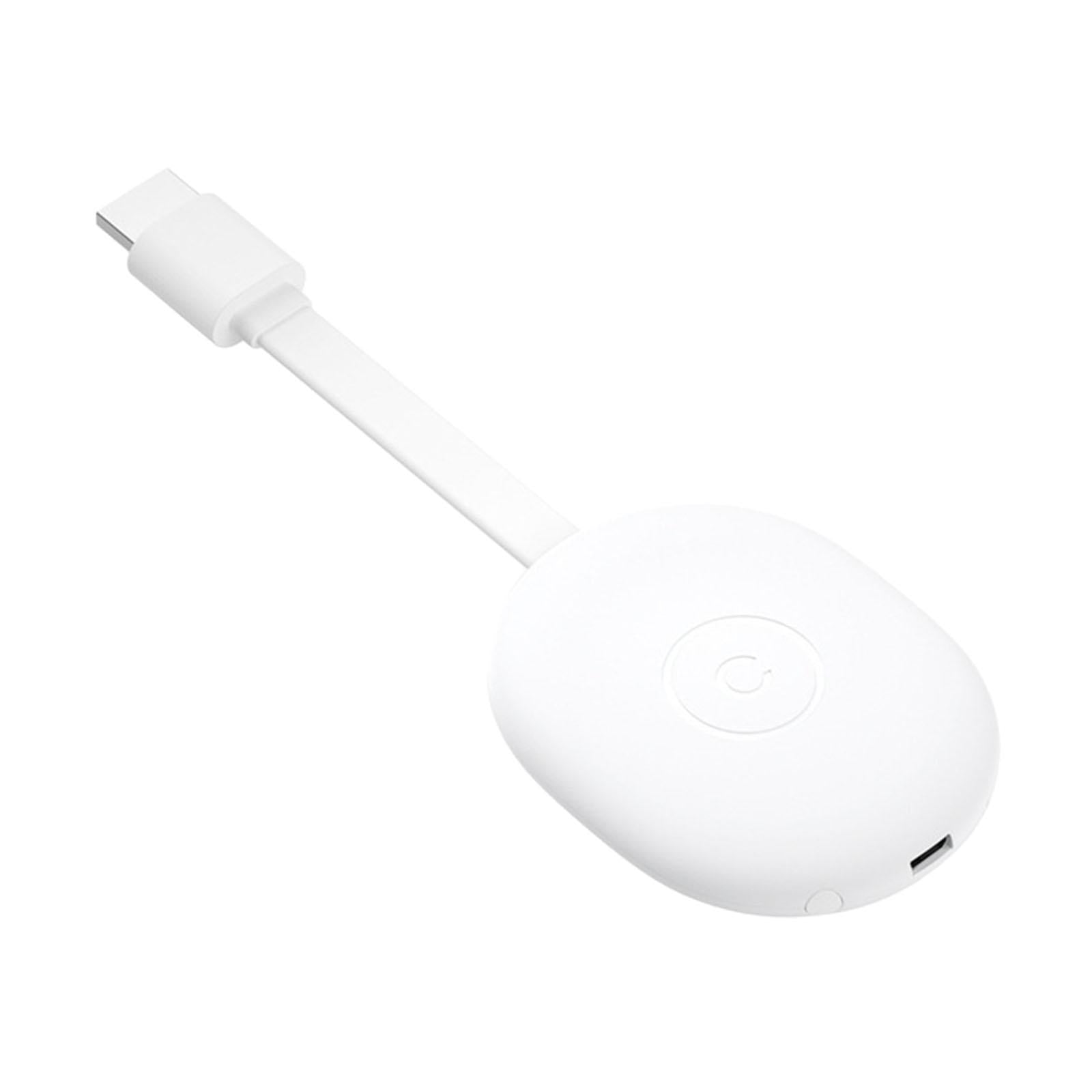Wireless Display Dongle Adapter 1080P Full HIGH DEFINITION White for TV Smartphone Laptop