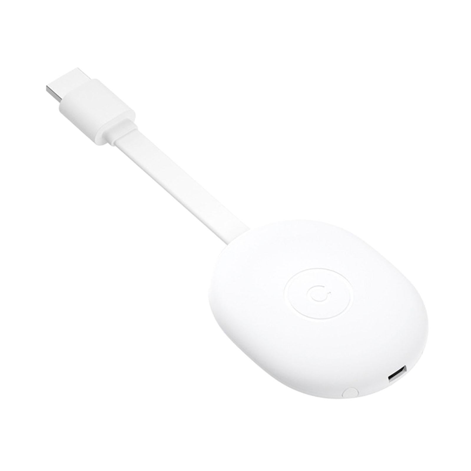 Wireless Display Dongle Adapter 1080P Full HIGH DEFINITION White for TV Smartphone Laptop